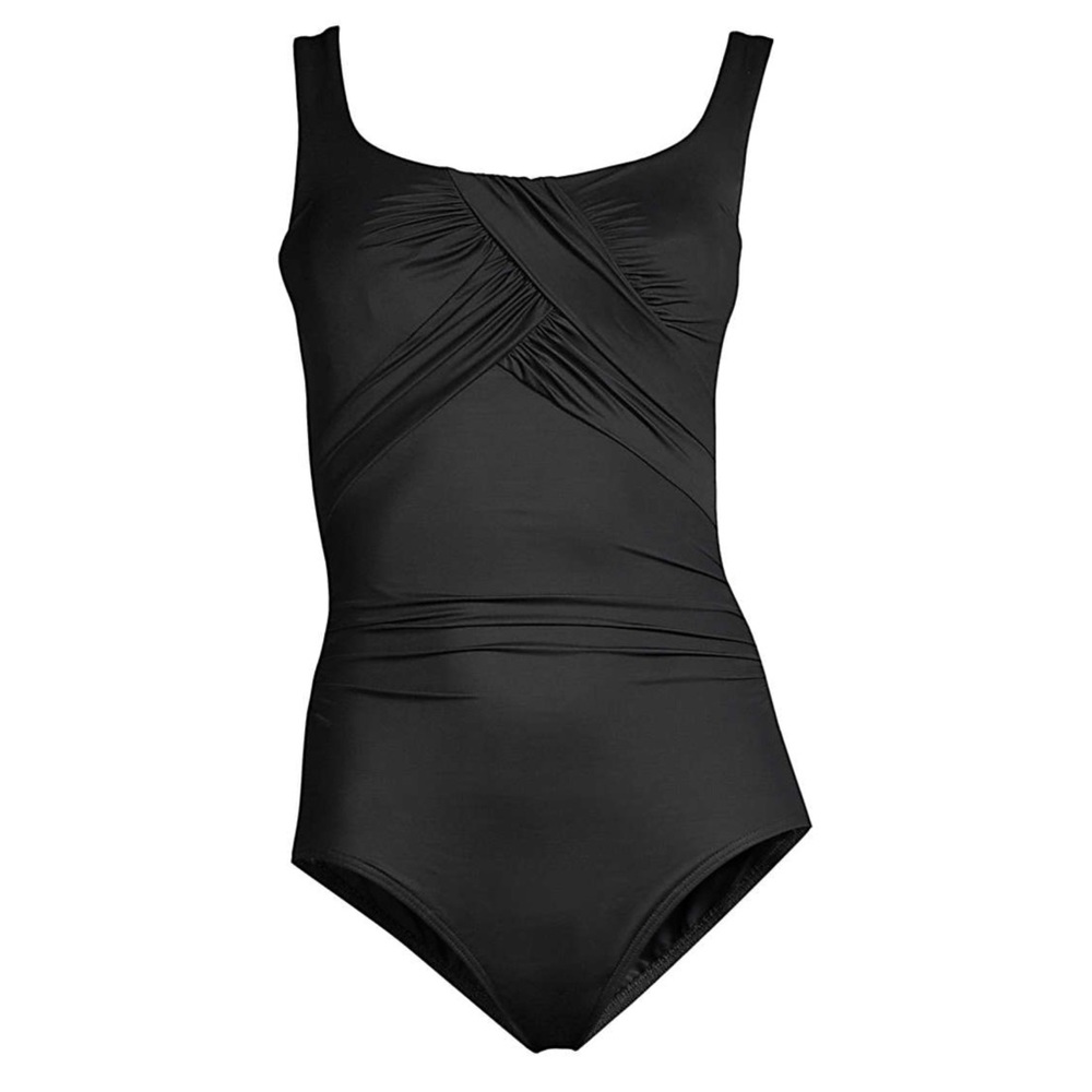 Lands end Slender Carmela Tummy Control One Piece Swimsuit 10 petite - Picture 6 of 6